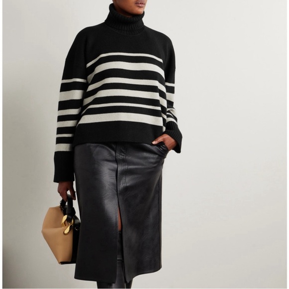 PROENZA SCHOULER Striped wool and cashmere-blend turtleneck sweater - Picture 2 of 12